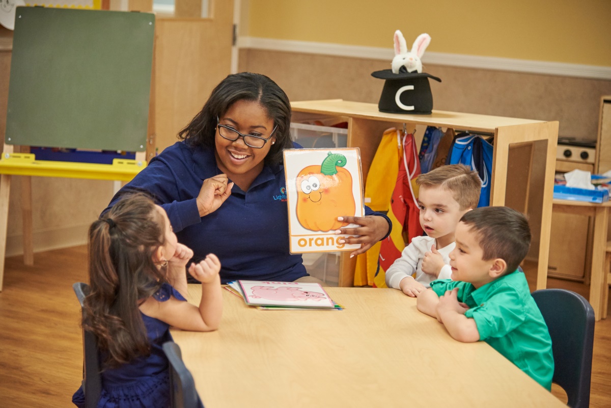 Toddlers learning sign language